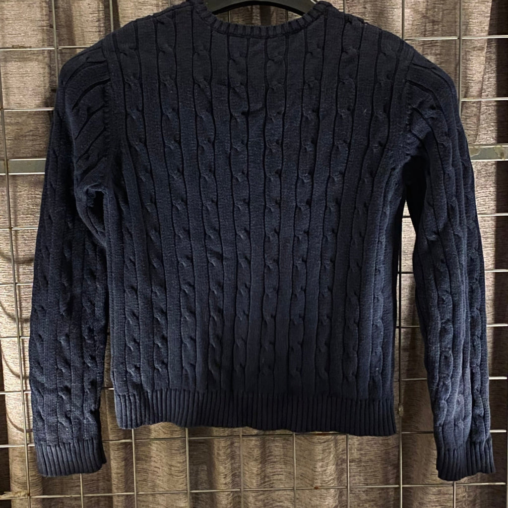 VKH005- CHAPS NAVY BLUE V-NECK SWEATER
