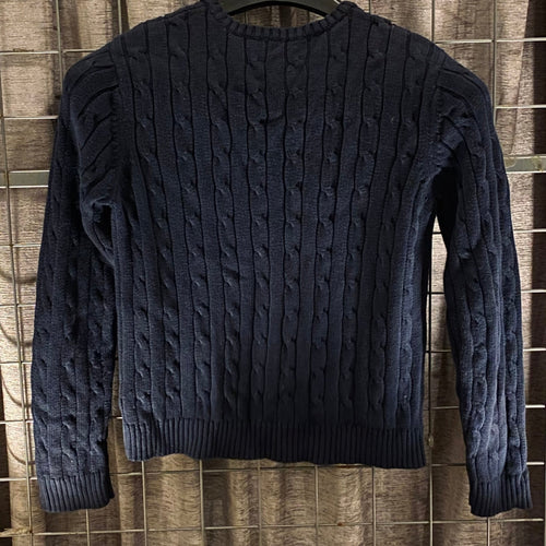 VKH005- CHAPS NAVY BLUE V-NECK SWEATER