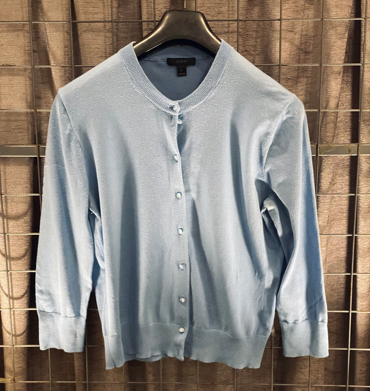 VKH046- LAND ENDS ICE BLUE CARDIGAN