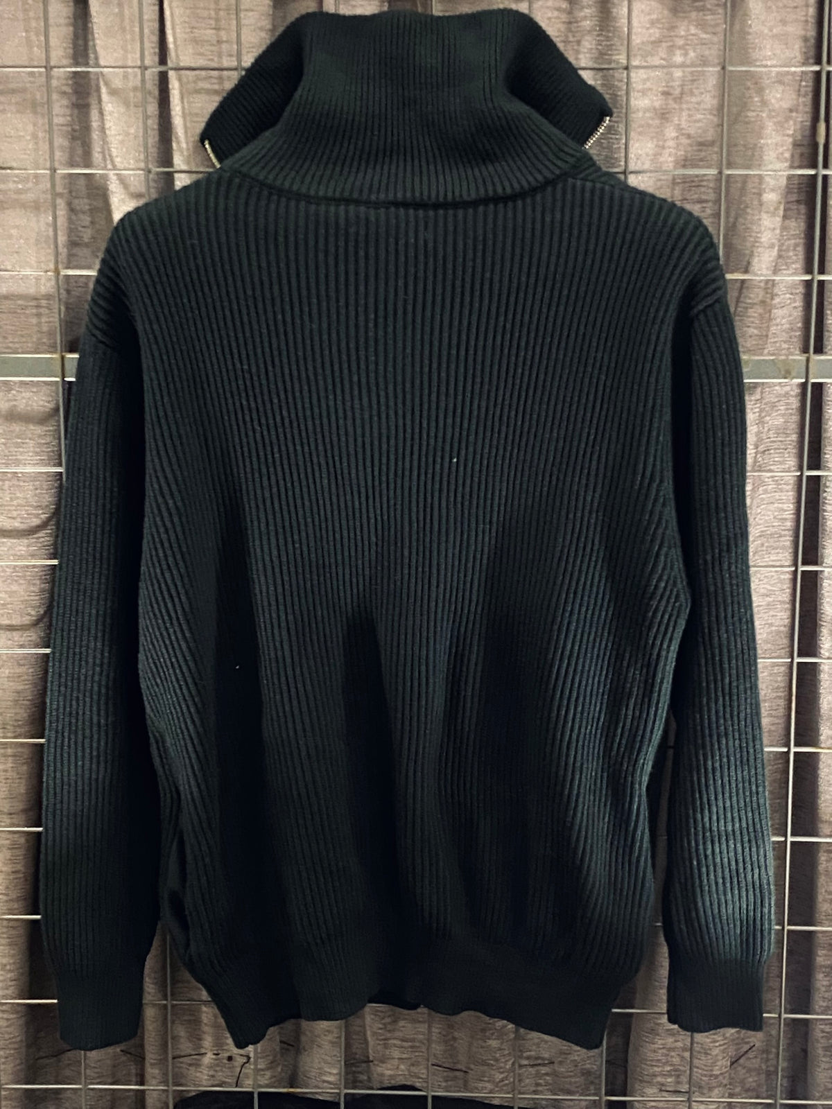 VKH018-ZARA NAVY BLUE ZIPPER CARDIGAN