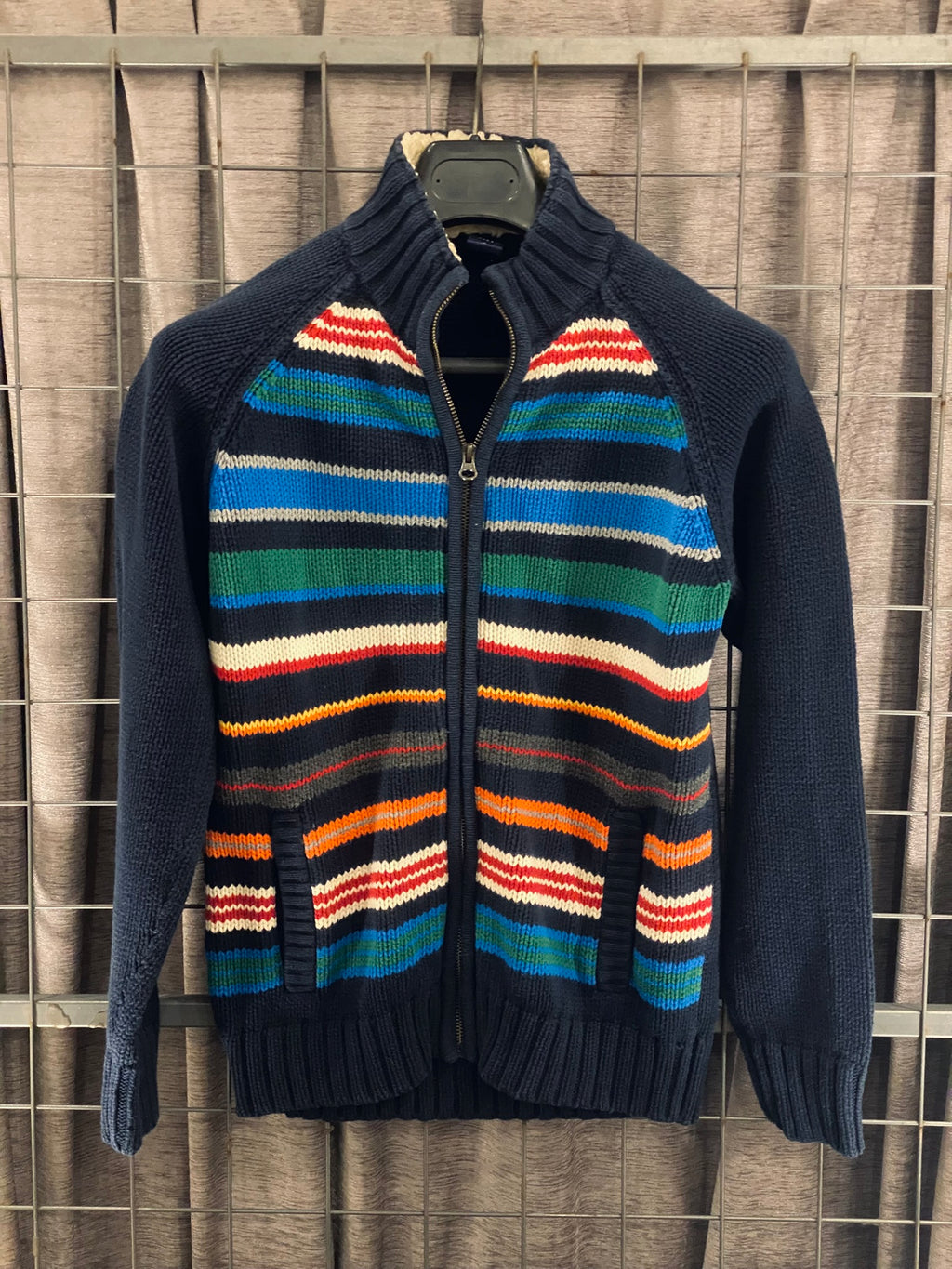 VKH001-GAP BLUE RAINBOW JACKET
