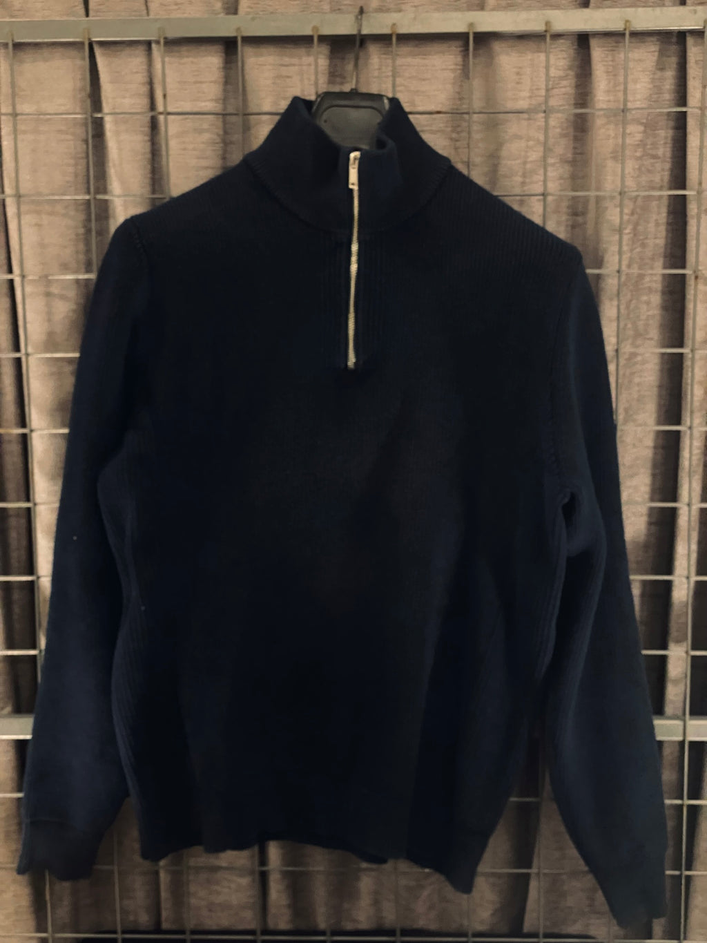 VKH025- MNS NAVY BLUE ZIPPER