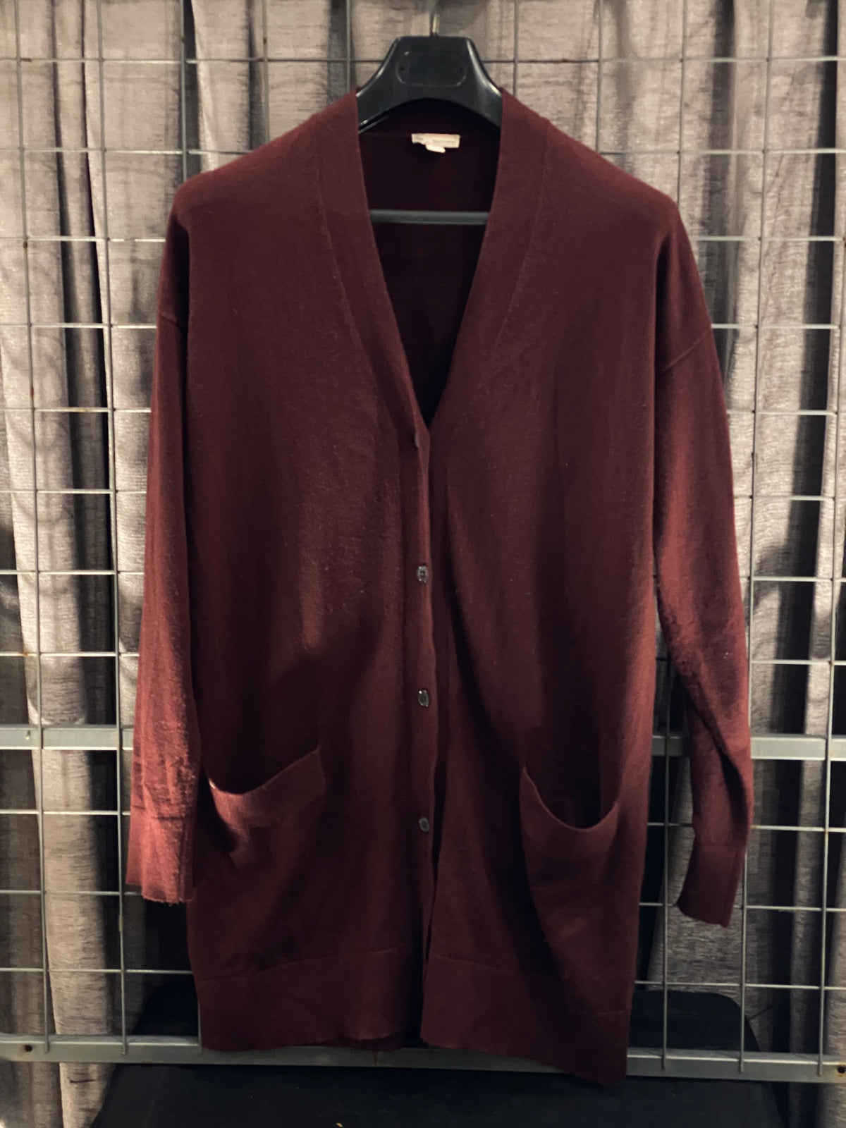 VKH044- GAP DESIGN AND CRAFTED MAROON CARDIGAN